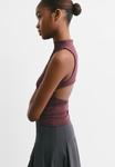 Топ PULL&BEAR OPEN-BACK, Dark Red - фото 4