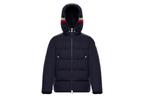 Пуховик мужской темно-синий Moncler - фото