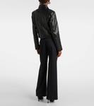 Укороченная кожаная куртка Bleeker Nour Hammour, черный - фото 3