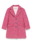 Simonetta пальто с узором в елочку, розовый - фото
