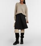 H619 замшевые сапоги до колена Hogan, черный - фото 2