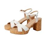 Туфли Stuart Weitzman Dayna Platform 80 Cream  SK706 Women's Stuart Weitzman, белый - фото 4