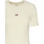 Платье с коротким рукавом Calvin Klein Jeans Modal, бежевый - фото 2