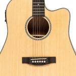 Акустическая гитара STAGG Electro-acoustic dreadnought guitar with cutaway Spruce - фото 4