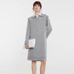 ELLE Платье с длинным рукавом Women's Light Gray - фото 4