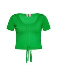 Топ nascita Crop, зеленый - фото