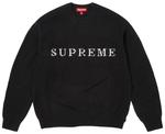 Свитер Supreme Contrast Logo, черный - фото