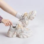 Кроссовки WARRIOR Chunky Sneakers Women's Low-top Beige, бежевый - фото 8