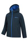Детская непромокаемая куртка из софтшелла Exodus Mountain Warehouse, синий - фото 2
