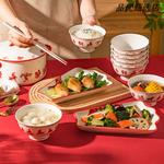 Modengzhufu Керамические чаши для риса Двенадцать знаков зодиака, набор из 2 чаш, 12 см - фото 7