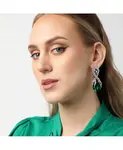 Серьги-Капли из камня Sohi, green - фото 2