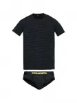 Комплект из Футболка с логотипом и трусов Dsquared2, черный - фото