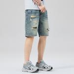 Джинсовые шорты унисекс Maserati, синий - фото 10