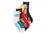 Носки High Point Design Hot Wheels Kids' Crew Socks - 5 Pack, мультиколор - фото
