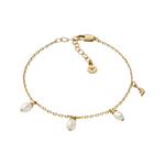 Золотистый браслет из латуни EMPORIO ARMANI, золотой - фото