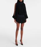 Шерстяной свитер с бахромой Alaïa, цвет noir alaia - фото 2