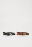 Ремень Anna Field LEATHER 2 PACK, Black/Cognac/Black - фото 2