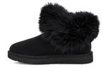 Ботинки UGG Classic Mini Fluff Collar Fleece Lined Black Women's - фото