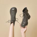 Ботинки Martin Boot женские Gemeiq, хаки - фото 9