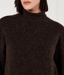 Водолазка женская Samsøe Samsøe Нола шерстяная, коричневый - фото 4