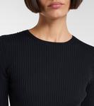 Новинка, свитер из ребристой шерстяной смеси Fforme, Black - фото 4