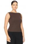 Марианна сайра топ L'Academie, коричневый - фото 4