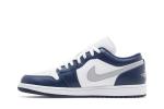 Кроссовки Air Jordan Air Jordan 1 Low 'Midnight Navy', синий - фото 4
