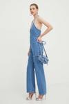 Джинсовый комбинезон ZERAH Bardot, синий - фото 2