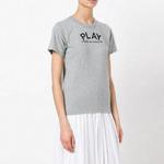 Футболка play logo back heart tee 'grey' Comme Des Garcons Play, серый - фото 3