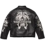 Supreme Кожаная куртка Y's By Yohji Yamamoto, Black - фото 2