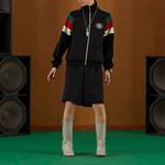 Куртка GUCCI FW22 Neoprene zip jacket with Web 'Black', черный - фото 3