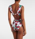 Верх бикини с цветочным принтом Donna Alexandra Miro, Pink Rose Print - фото 3