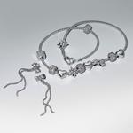 Серьги Pavé Bow Drop Pandora, стерлинговое серебро - фото 5