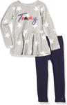 Комплект из 2 леггинсов для девочек Tommy Hilfiger, Gray/Navy - фото