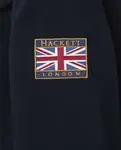 Детское двубортное пальто с эмблемой Union Jack Hackett, темно-синий - фото 4