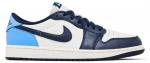 Кроссовки Jordan 1 Low OG Obsidian UNC, синий - фото