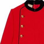 Платье с длинными рукавами женское красное Gucci - фото 3