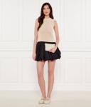 Кожаная сумочка плоская горизонтальная мини Pinko, экрю - фото 3