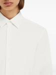 Рубашка с вышитой буквой F Ferragamo, белый - фото 5