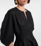 Льняное мини-платье Soleil Faithfull, черный - фото 4