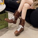 Женские ботинки Martin A poinsettia princess, Coffee - фото 5