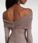 Платье Sonora из джерси с открытыми плечами Christopher Esber, Clay - фото 6