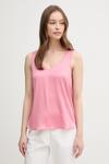 Шелковый топ Mos Mosh, розовый - фото