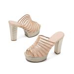 Шлепанцы женские Comely, золотой - фото 3