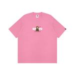 Футболка с логотипом A Bathing APE Aape, розовый - фото
