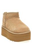 Ботинки на платформе UGG Classic Ultra Mini, бежевый - фото 2