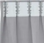 Плотные шторы с кольцами, 2 шт., металлик-серый vidaXL - фото 5