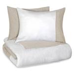 Комплект пододеяльников Vue Elements Kinsley Chambray Colorblock из 3 предметов, бежевый - фото 3