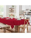 Элегантное клетчатое столовое белье Elrene, красный - фото