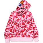 Bape Abc Camo Shark полу-молния худи A BATHING APE, синий - фото 7